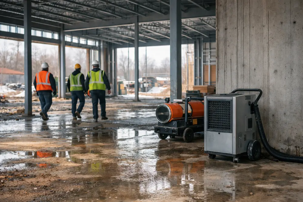 Spring Thaw on Jobsites: Managing Moisture, Mud, and Indoor Conditions